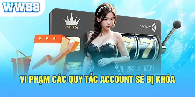 Vi phạm các quy tắc account sẽ bị khóa